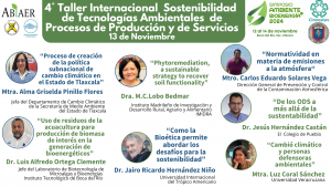 4to Taller Internacional "Sostenibilidad de Tecnologías Ambientales de Procesos de Producción y de Servicios"